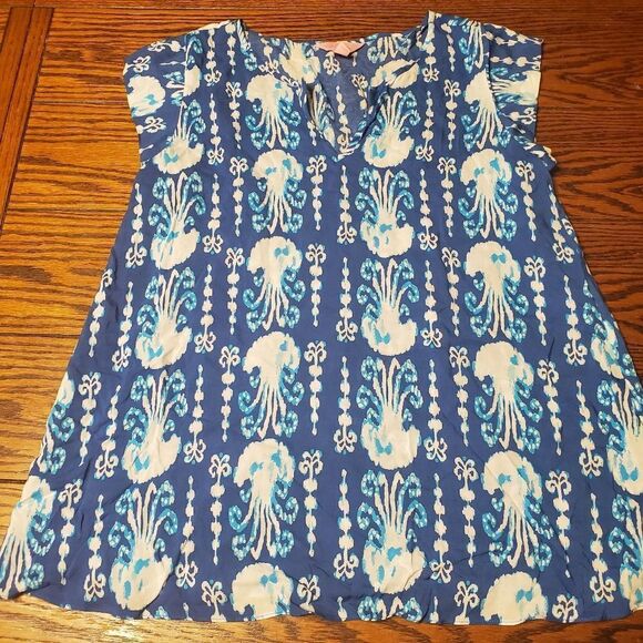 Lilly Pulitzer Shelley get in line jellyfish top - Picture 2 of 4